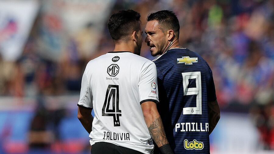 Zaldivia y Pinilla se enfrentaron jugando por Colo Colo y la U, respectivamente