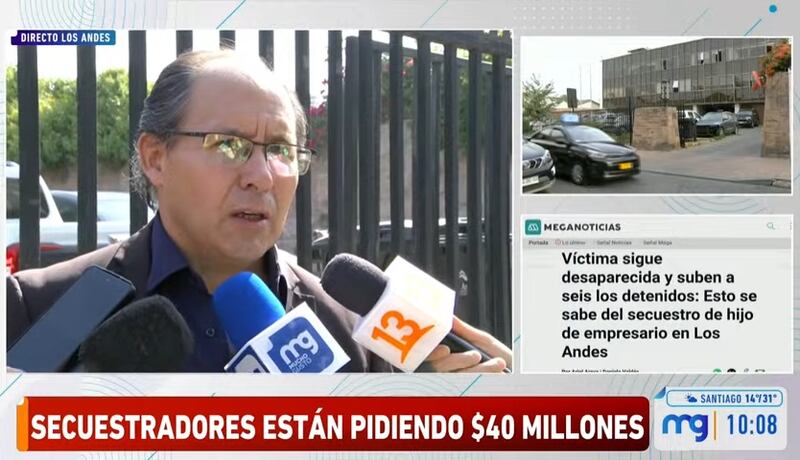 Unas seis personas han sido detenidas hasta el momento por el secuestro del joven hijo de un empresario carnicero en la comuna de Los Andes.
