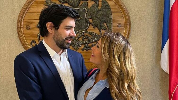 Cathy Barriga y Joaquín Lavín JR