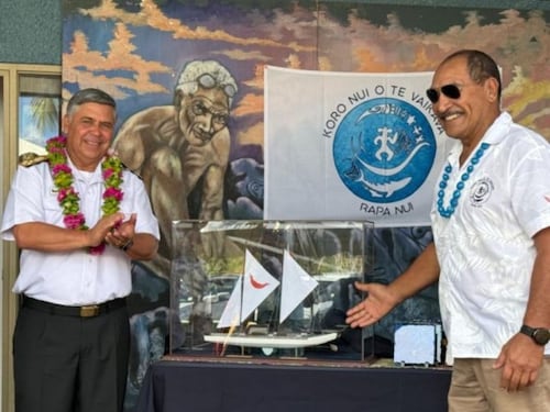 “VAKA Rapa Nui”: presentan diseño de buque escuela inspirado en navegación polinésica