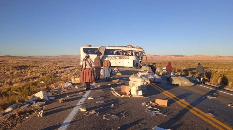 Accidente bus de Bolivia a Chile | Fuente: La Razón - Bolivia