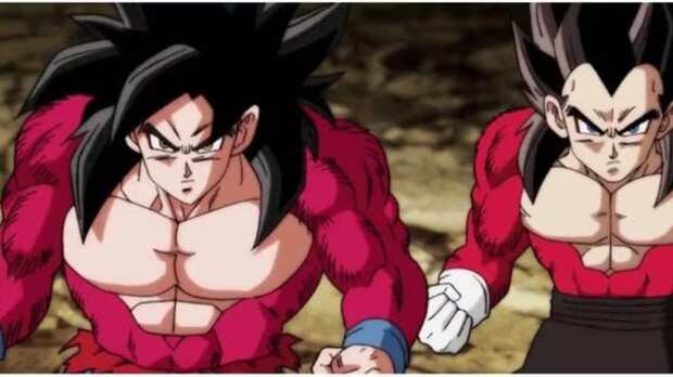 Gokú y Vegeta, Super Saiyajin 4 en Dragon Ball GT.