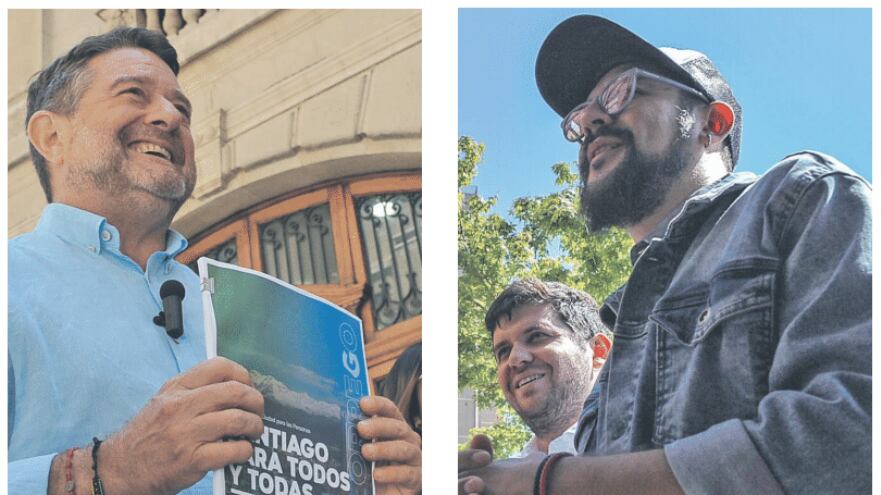 Claudio Orrego y Francisco Orrego. FOTOS: AGENCIAUNO