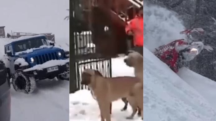 Pangal Andrade y Chispa Lacassie compartieron historias en la nieve.