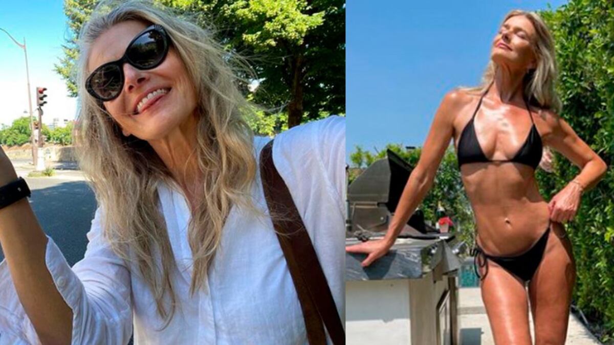 Exmodelo deslumbra con su tonificada figura en bikini a sus 57 años