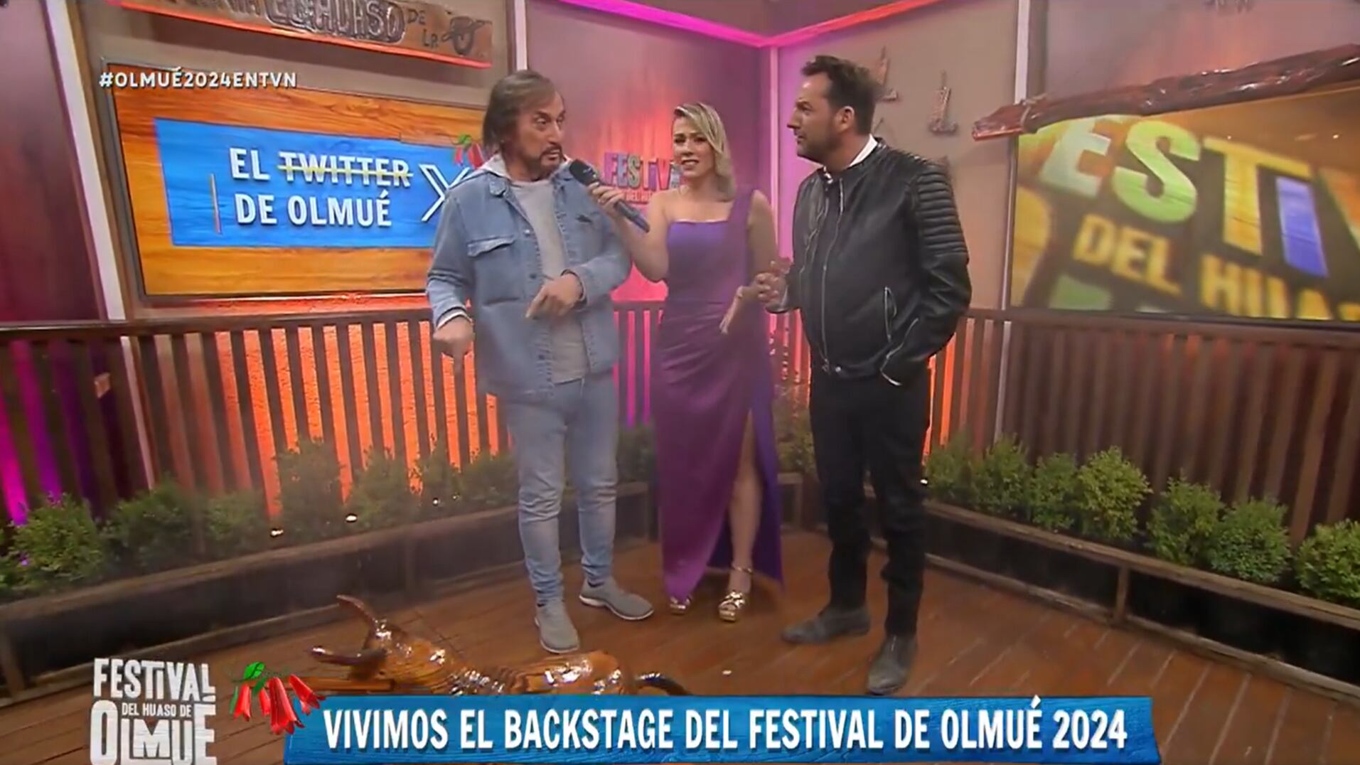 Carlos Pinto y Daniel Fuenzalida en el Festival del Huaso de Olmué | TVN