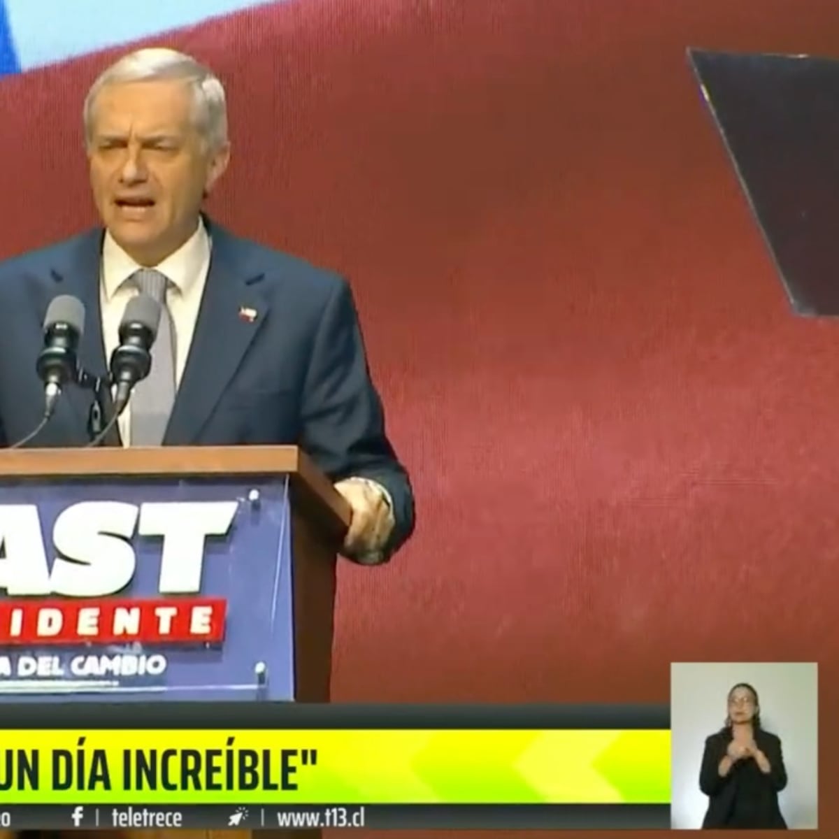 José Antonio Kast: primeras palabras como presidente electo José Antonio Kast: primeras palabras como presidente electo