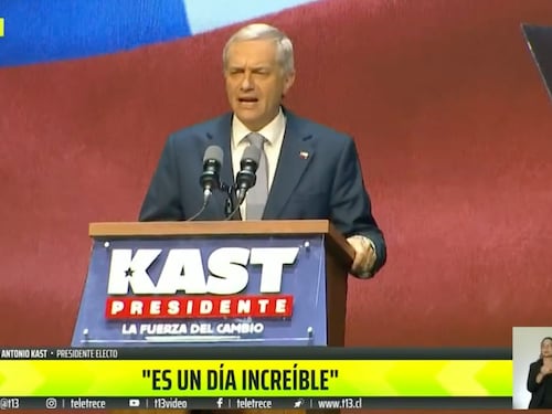 José Antonio Kast y sus primeras palabras como presidente electo: “Ganó la esperanza de vivir sin miedo”
