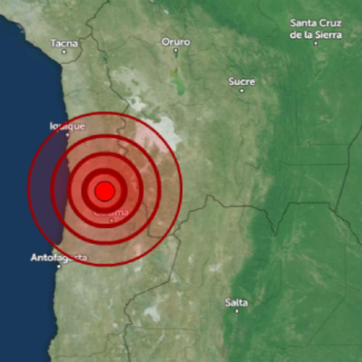 Impactante video del sismo en Antofagasta Impactante video del sismo en Antofagasta