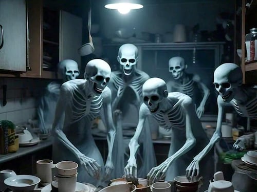 La temible leyenda urbana que te aconseja “no dejar platos sucios por la noche”