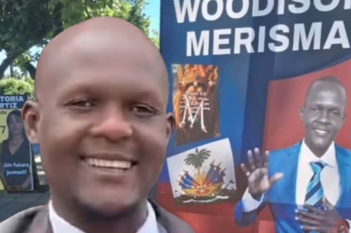 “Tulón”, el vendedor de turrones que sueña con ser presidente de Haití, con campaña desde Chile