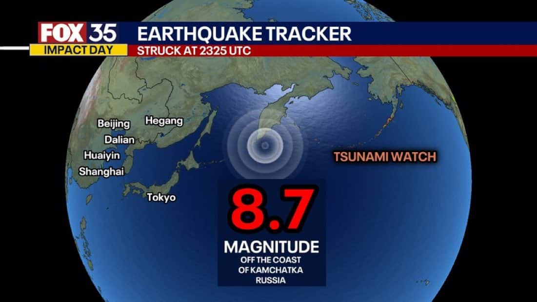 Terremoto de magnitud 8.7 sacude las costas de Rusia: es el más fuerte registrado desde 2011
