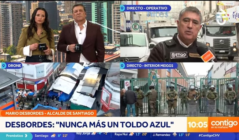 El jefe comunal advirtió esta mañana respecto de próximos procedimientos para controlar el comercio ambulante en el barrio Meiggs.