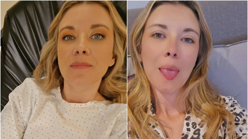 Carla Jara publicó fotografías internada en un centro asistencial