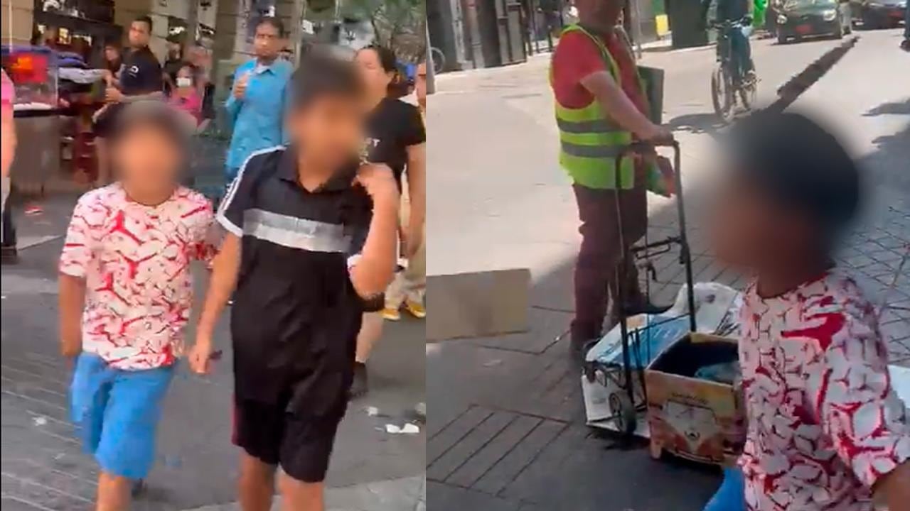 niños colombianos con cuchillos