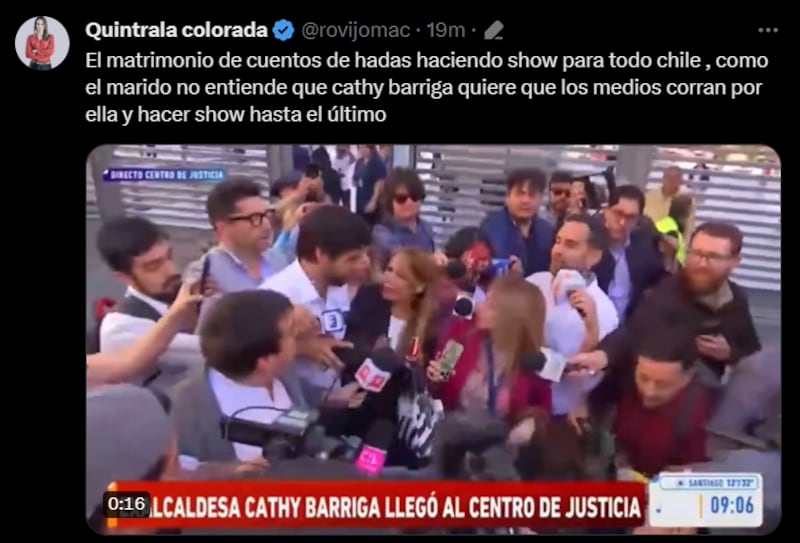 Las reacciones que dejó el reto de Cathy Barriga a Joaquín Lavín Jr.