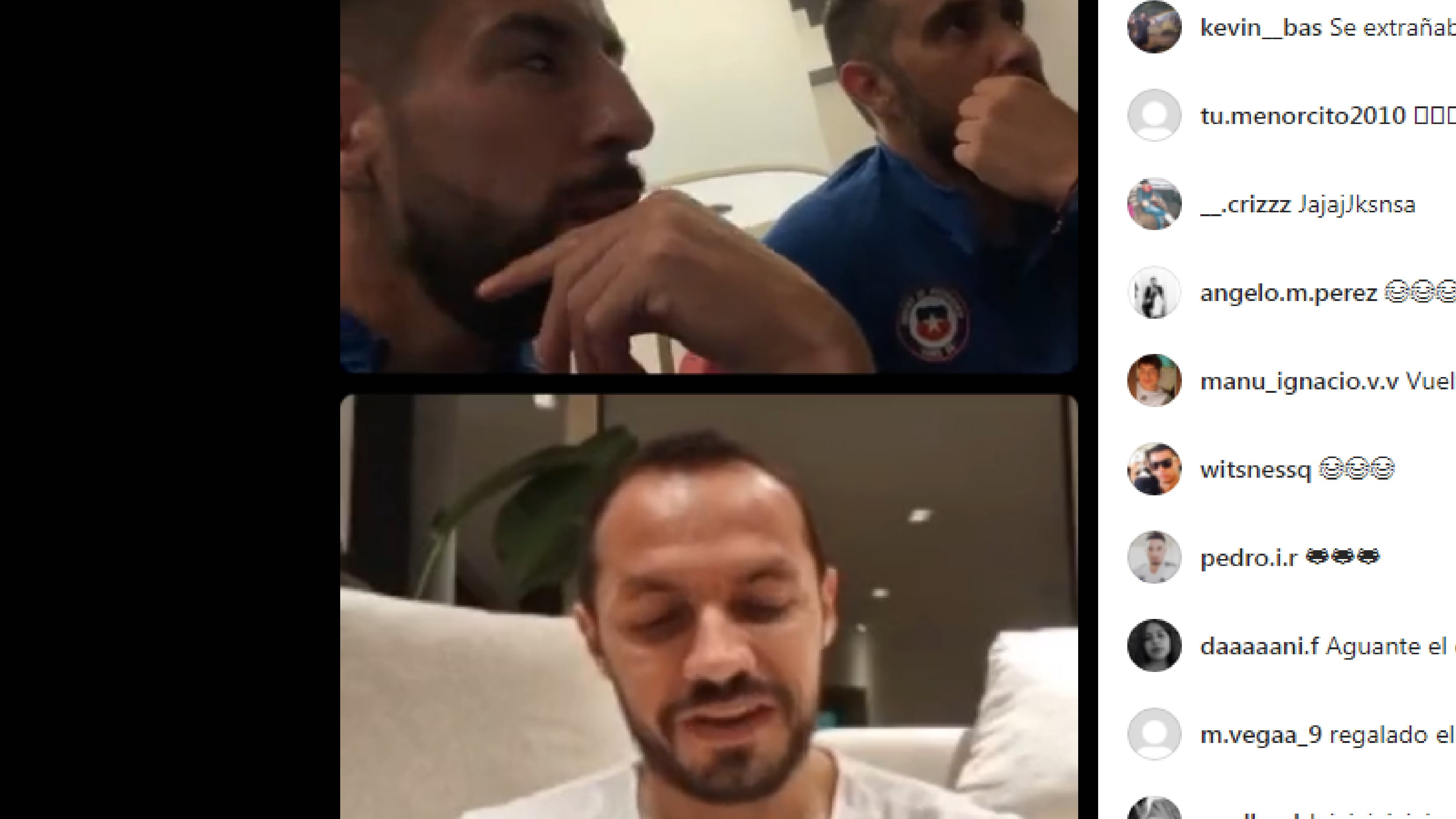 Mauricio Isla con Bravo y Díaz.