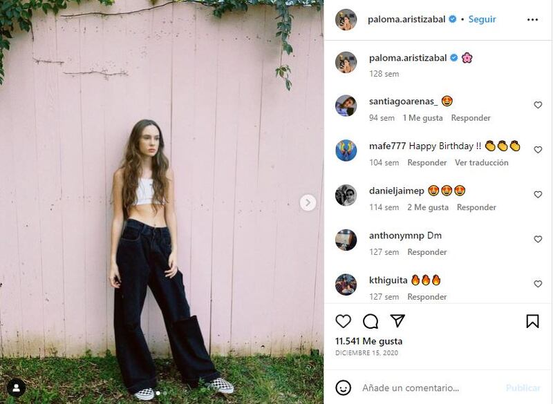 Paloma es la segunda hija de Juanes y Karen Martínez