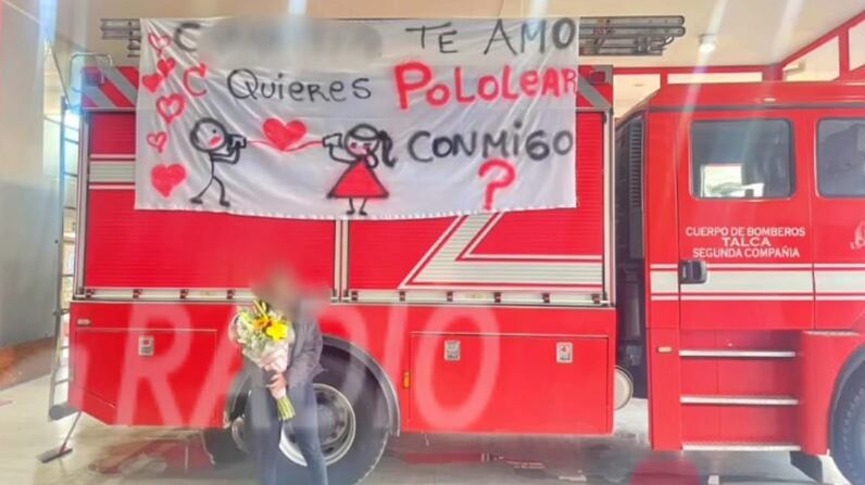 Bombero de Talca | Fuente: Radio FM+ de Talca