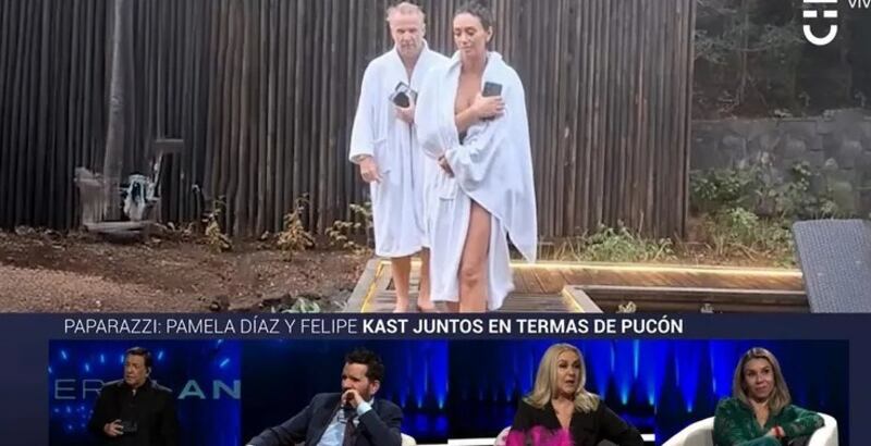 Pamela Díaz y Felipe Kast son captados en íntima escapada a termas de Pucón