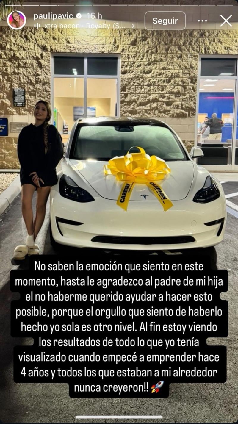 Paula Pavic vía Instagram
