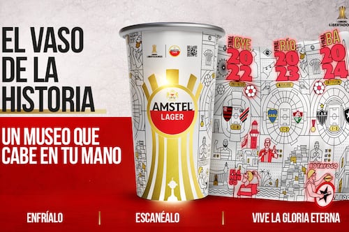 Amstel lanza en Ecuador el ‘Vaso de la Historia’ de la Libertadores