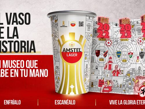 Amstel lanza en Ecuador el ‘Vaso de la Historia’ de la Libertadores