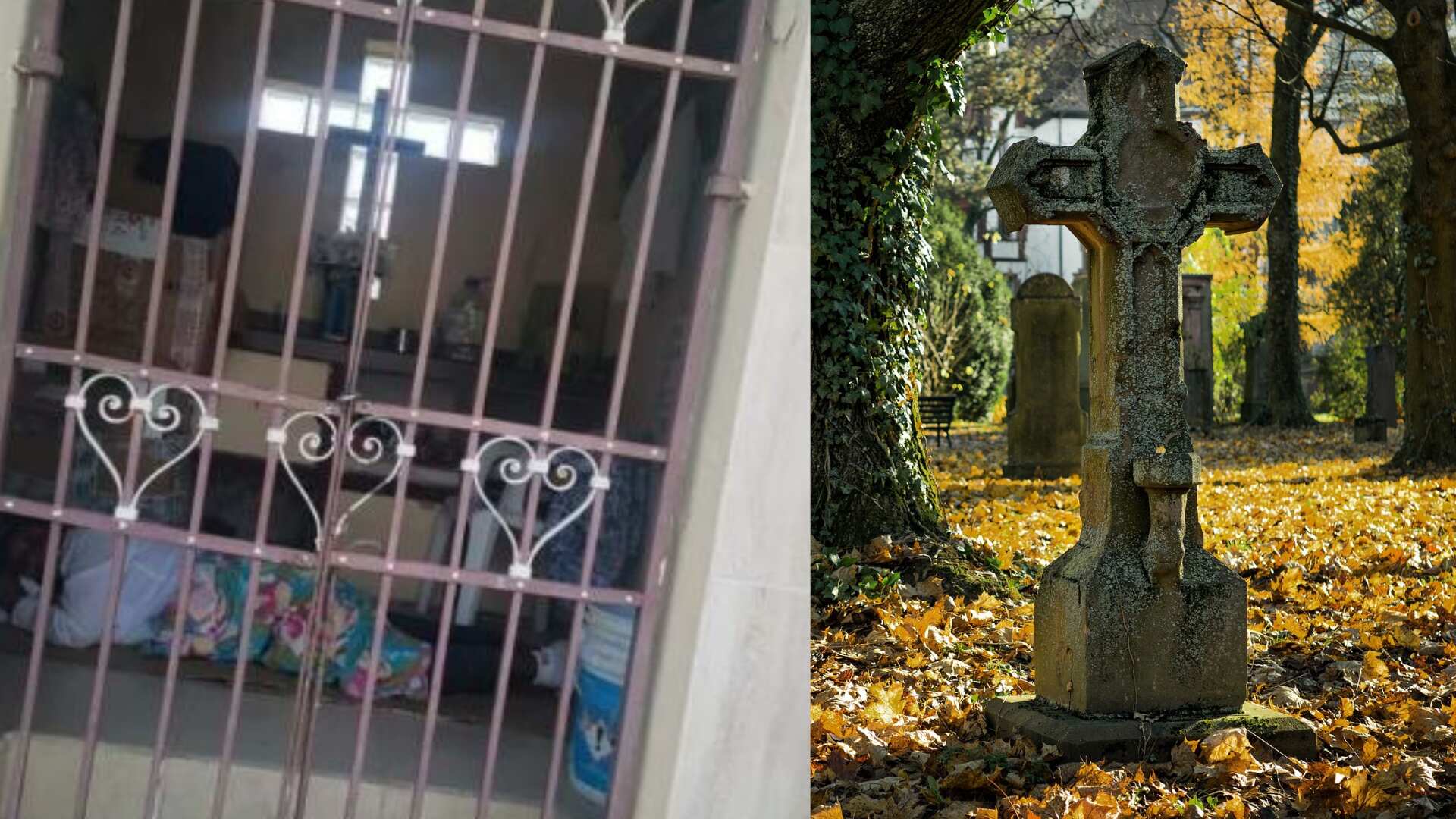Durmiendo encontraron pareja en cementerio.