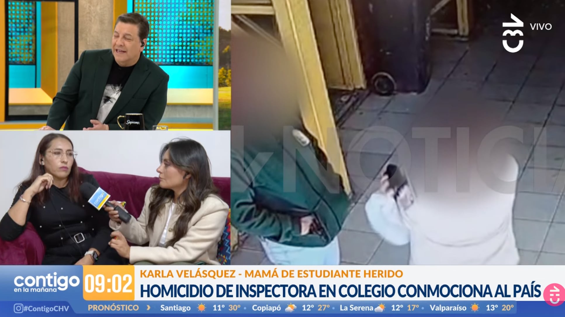 Madre de estudiante herido en Calama