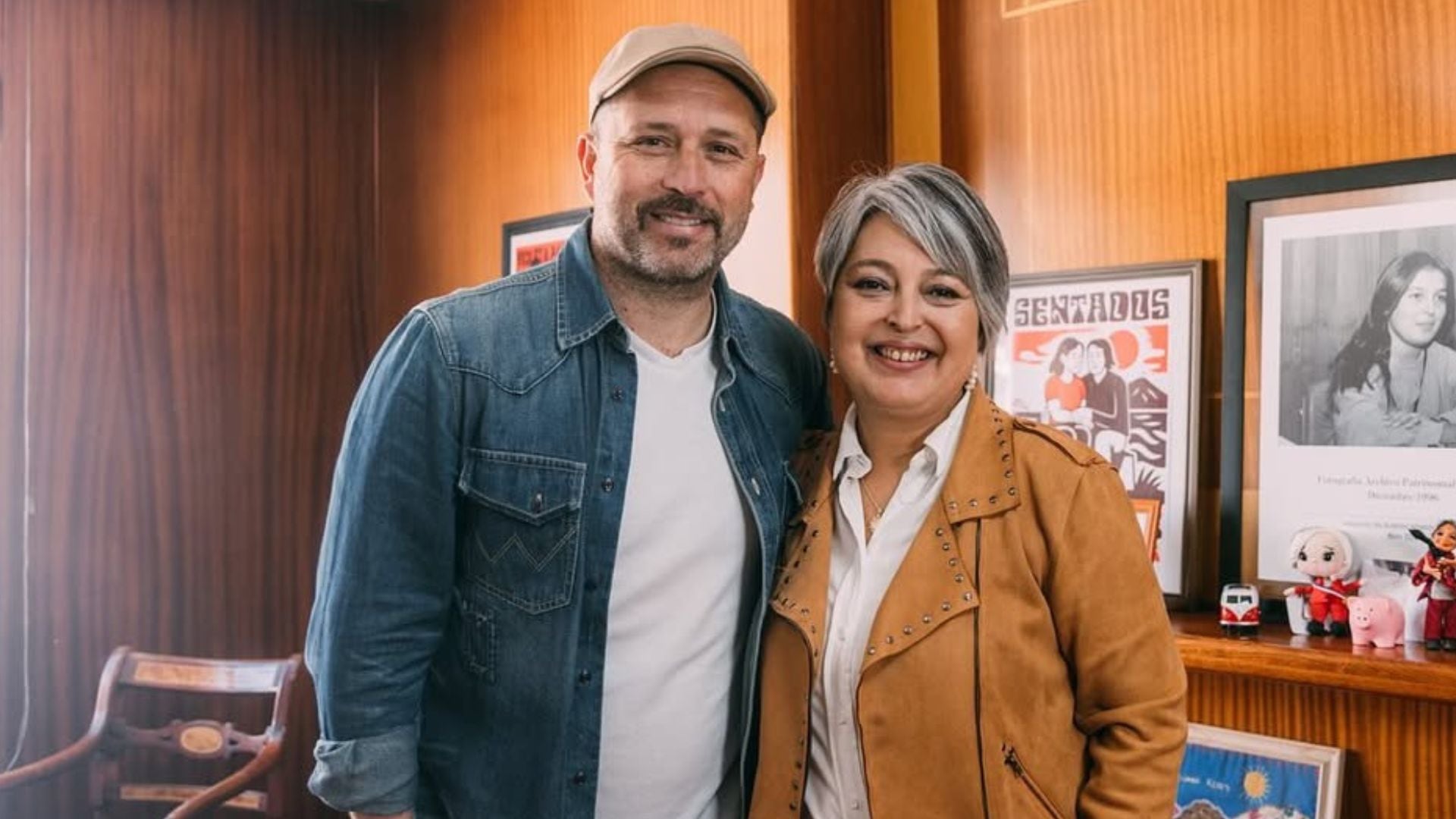 Rodrigo Goldberg y Jeannette Jara