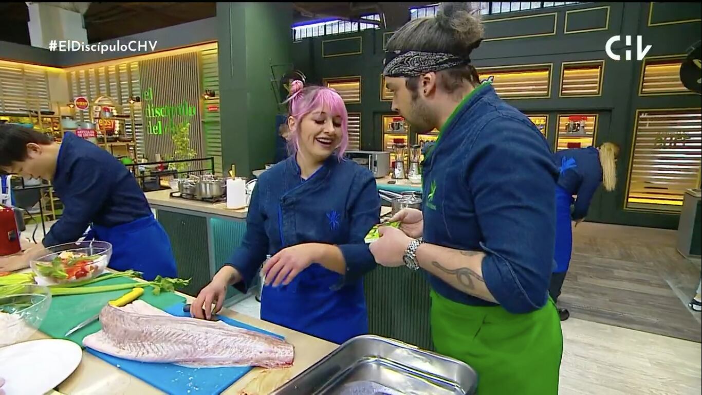Max Cabezón y Miel Blanca en "El Discípulo del Chef" | Captura: CHV