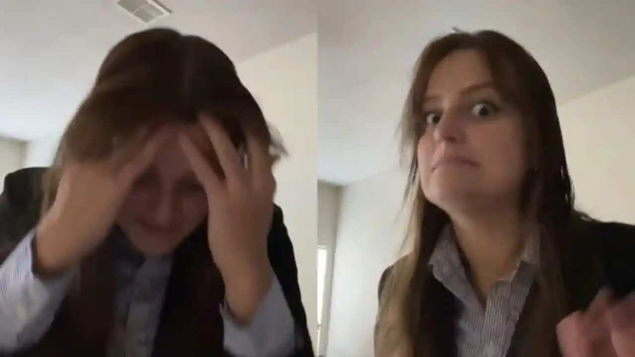 Azafata se equivoca y cuenta historia en Tik Tok.