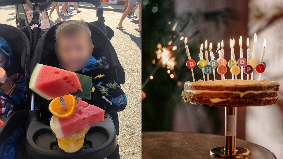 niño vegano de cumpleaños