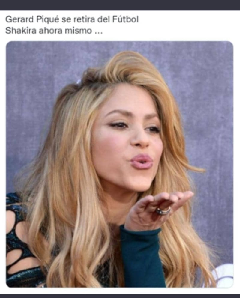 “Para no usar la camiseta con el nombre de Shakira”: Los memes más divertidos tras el retiro de Piqué