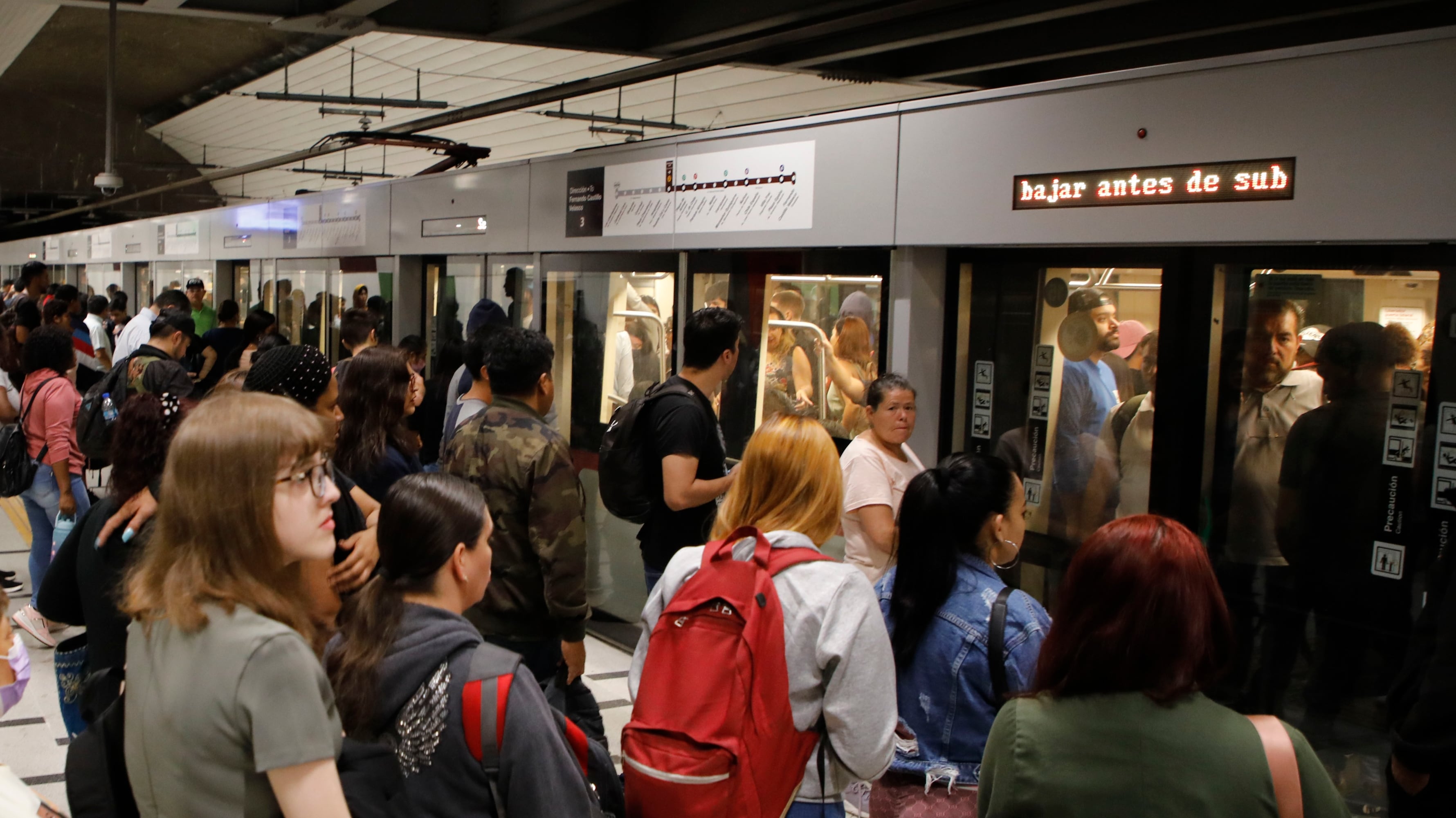 Estación del Metro de Santiago.