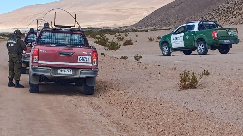 Imagen referencial de efectivos policiales en el norte de Chile.
