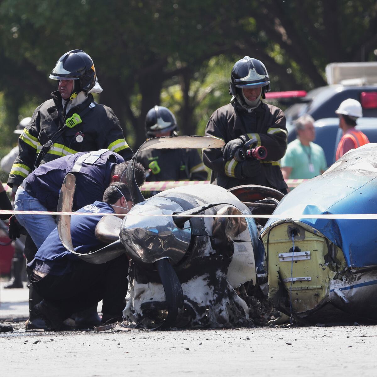 Tragedia en Sao Paulo: Avioneta se estrella contra bus Tragedia en Sao Paulo: Avioneta se estrella contra bus
