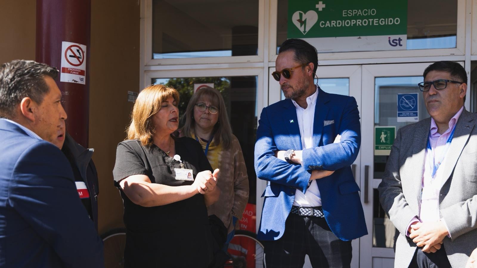 Alcalde Rodrigo Wainraihgt y funcionarios de la salud de Puerto Montt