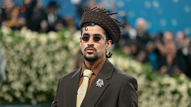 NEW YORK, NEW YORK - MAY 05: Bad Bunny attends the 2025 Met Gala Celebrating "Superfine: Tailoring Black Style" at Metropolitan Museum of Art on May 05, 2025 in New York City. (Photo by Dimitrios Kambouris/Getty Images for The Met Museum/Vogue)