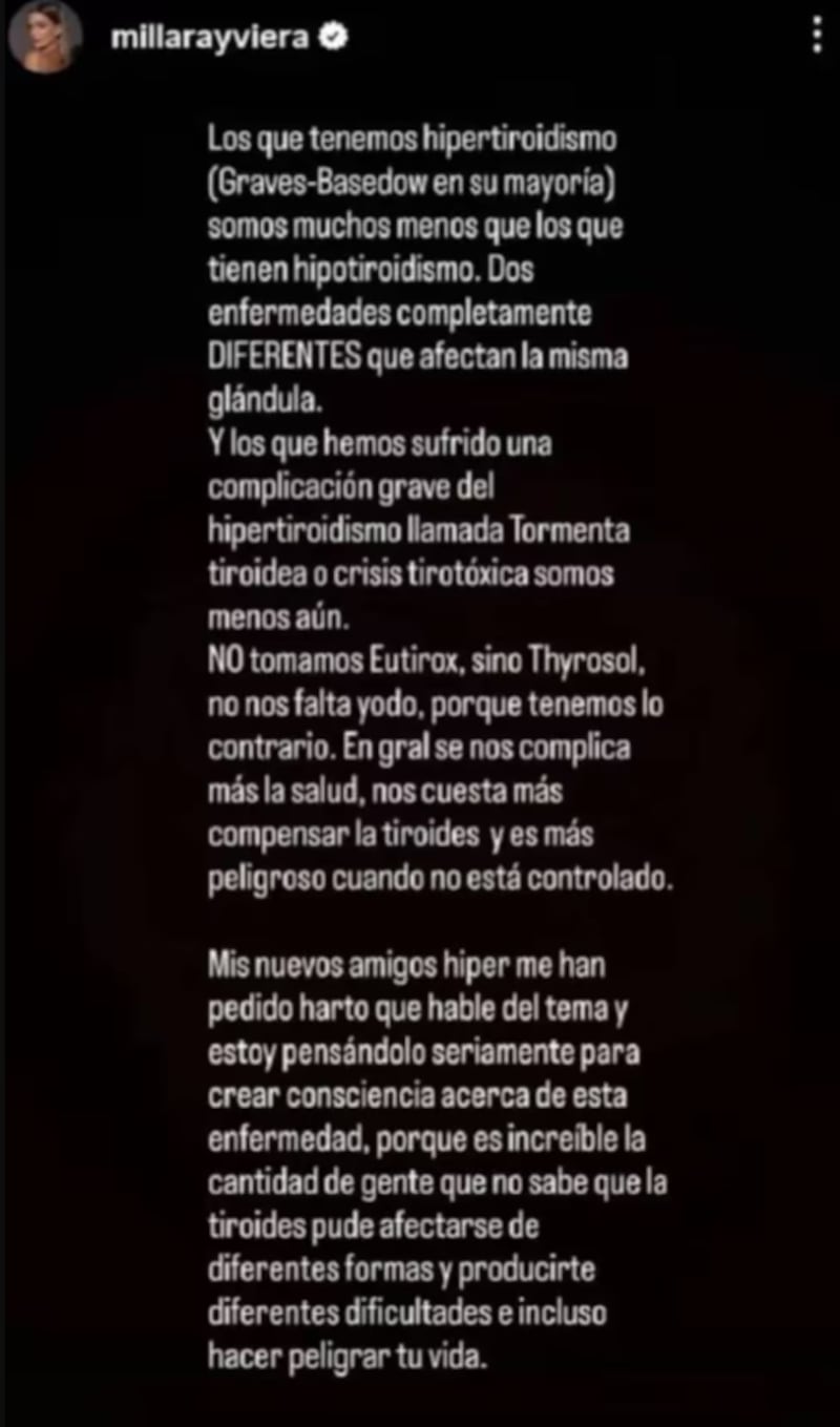 Millaray Viera vía Instagram