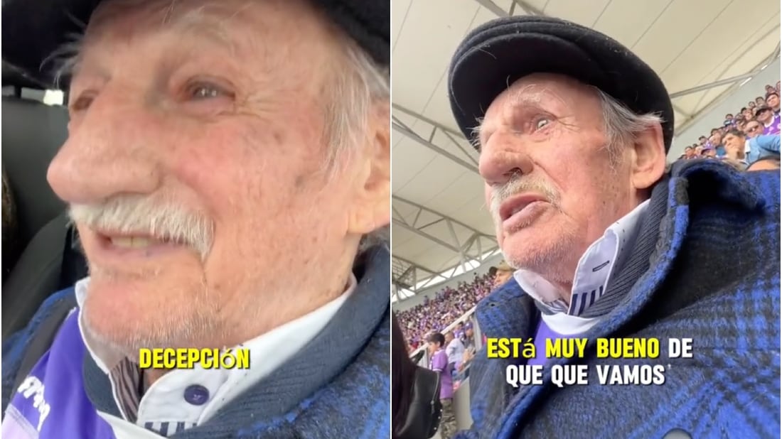 Abuelo va al estadio a ver a Deportes Concepción