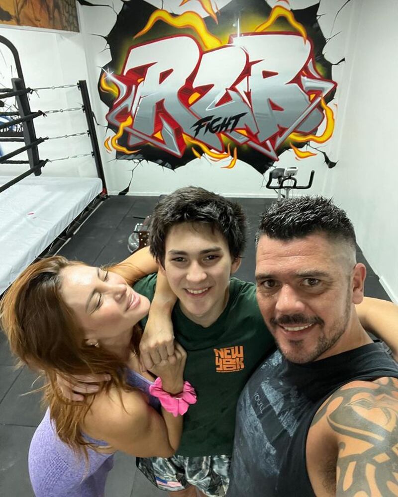 La exMekano contó de la afición de su hijo por el boxeo.