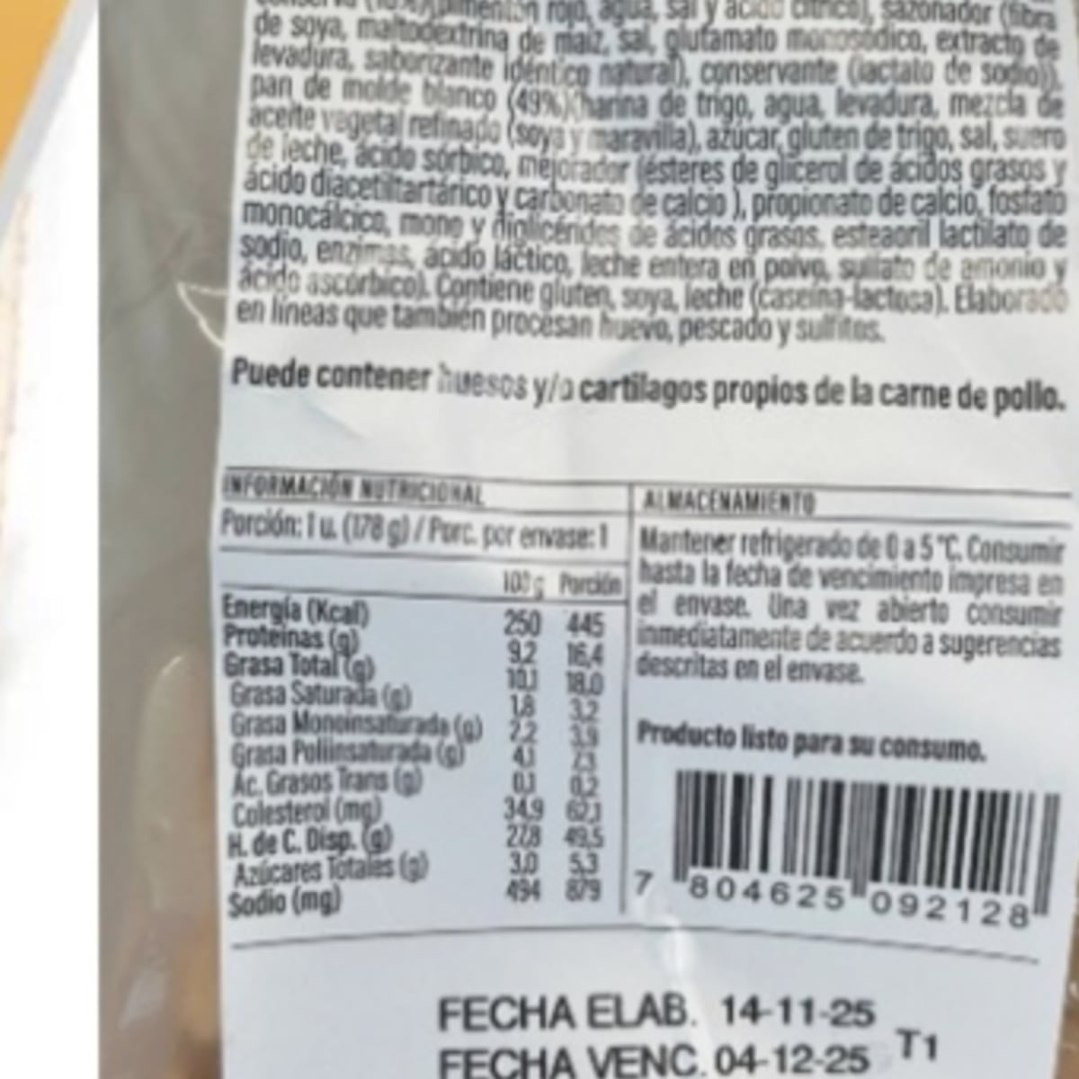 Alerta del Minsal: sándwich “ave-pimentón” contaminado con listeria Alerta del Minsal: sándwich “ave-pimentón” contaminado con listeria