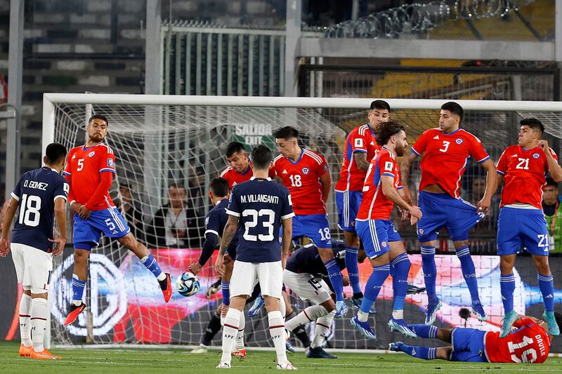 Chile jugó un mal partido ante Paraguay.