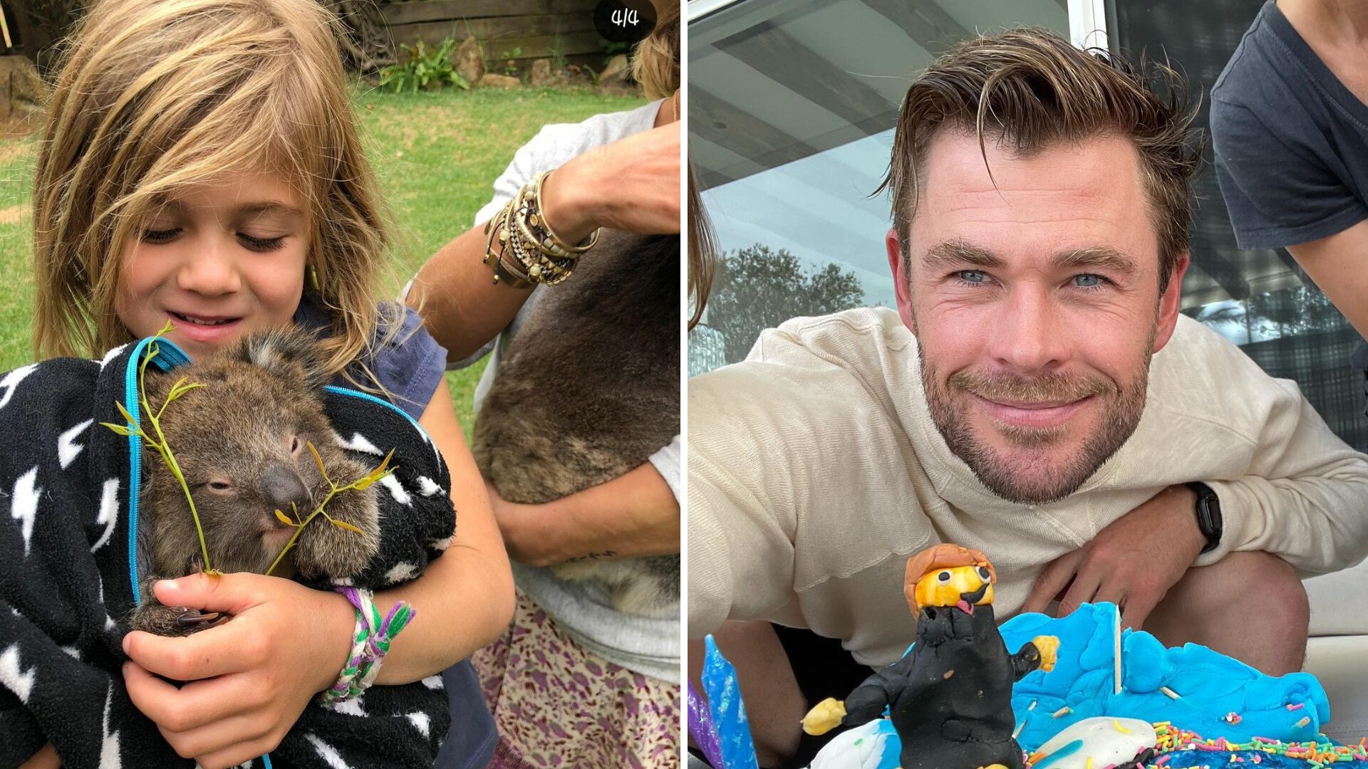 India, de 11 años, debutó en la cinta de "Thor" junto a su padre.