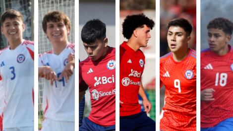Iván Román, Willy Chatiliez, Ignacio Vásquez, Favian Loyola, Damián Pizarro y Juan Francisco Rossel / @laroja