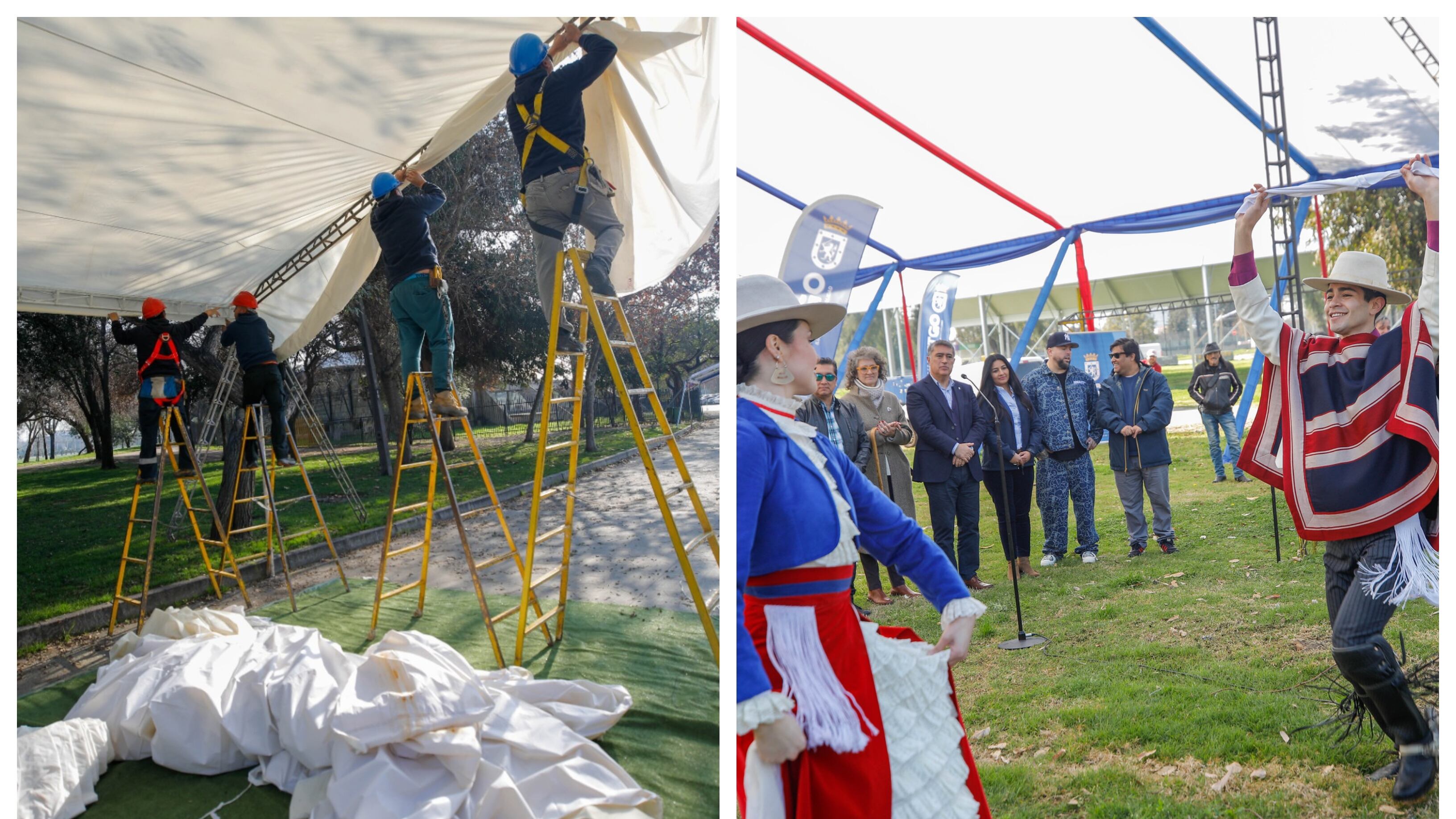 El alcalde Mario Desbordes inauguró los trabajos de las fondas del Parque O'Higgins, y entregó el listado de precios que se cobrará este año en el recinto de la comuna durante los festejos de las Fiestas Patrias.