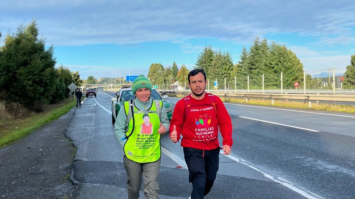 Mamá de Tomás que camina desde Chiloé a Santiago