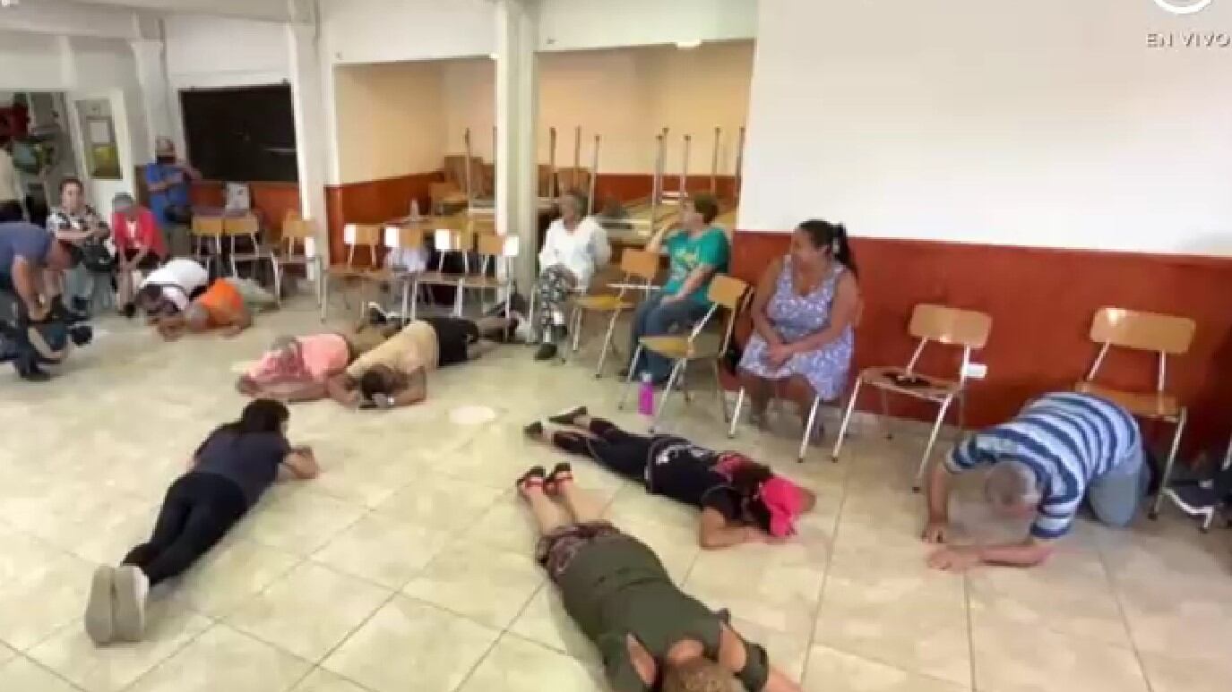 simulacro de balacera en Lo Prado