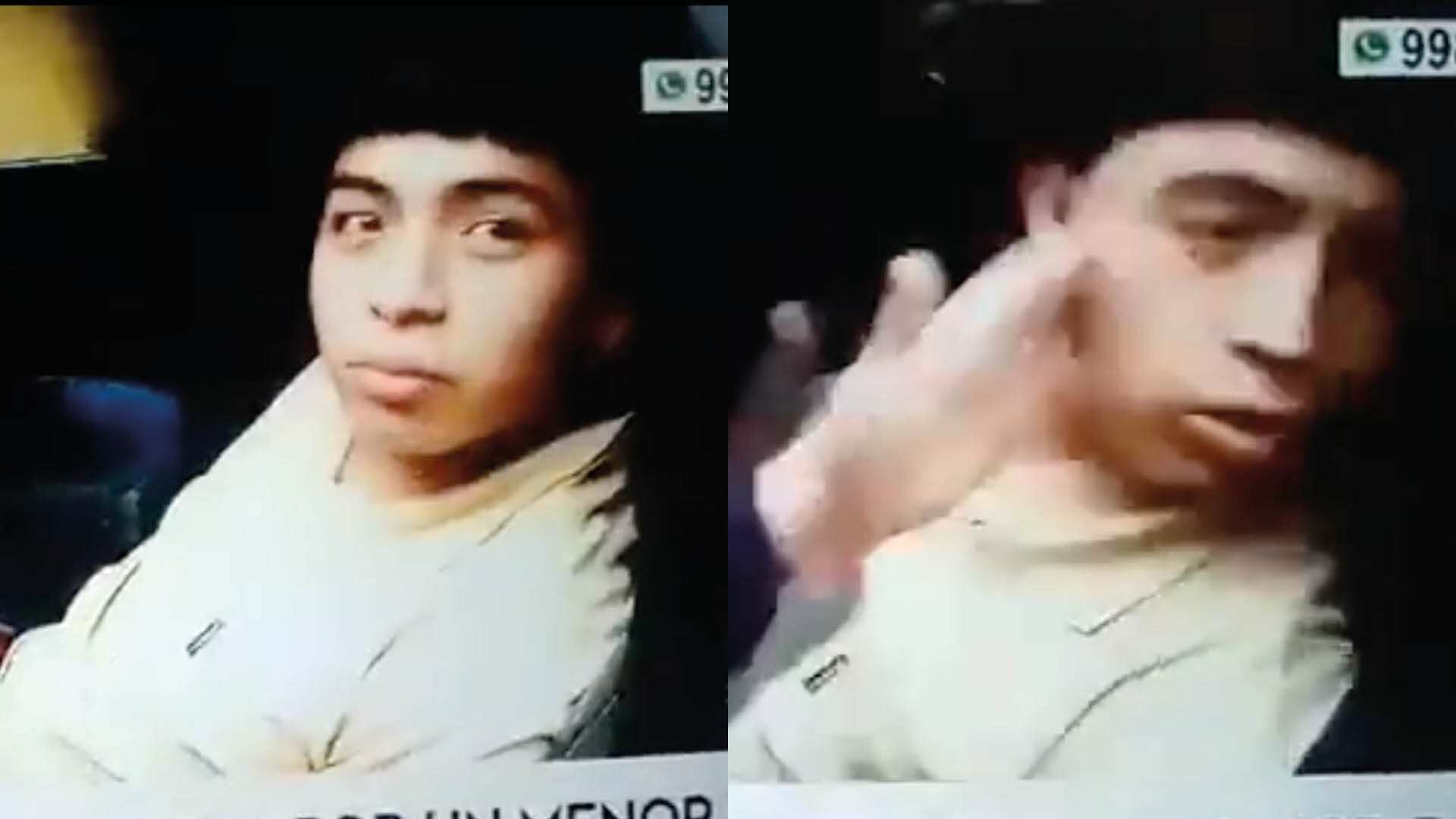 "Cállate y aprende a respetar": Madre abofetea a su hijo cuando fue detenido por robar